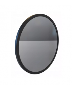 Add Home France veidrodis su galiniu LED apšvietimu, juodu rėmeliu, Apvalūs veidrodžiai, veidrodžiai Su rėmeliu