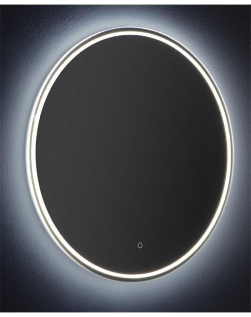 Vanita & Casa Luna apvalus veidrodis su priekiniu ir galiniu LED apšvietimu, Apvalūs veidrodžiai, veidrodžiai Be rėmelio