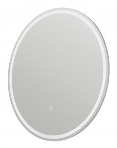 Sun veidrodis su LED apšvietimu, liečiamu jungikliu, pritemdymu ir antirasojimu, Apvalūs veidrodžiai, veidrodžiai Be rėmelio