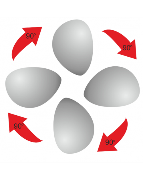 Netaisyklingos organinės formos veidrodis Otas su galiniu LED apšvietimu, Nestandartinių formų veidrodžiai, veidrodžiai Be