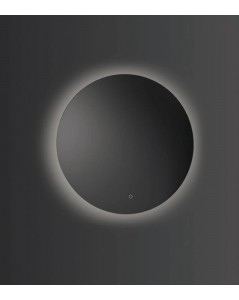 Vanita&Casa Galaxy AL Round apvalus veidrodis su galiniu LED apšvietimu, Apvalūs veidrodžiai, veidrodžiai Be rėmelio